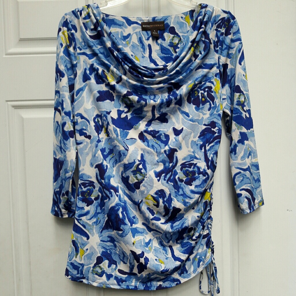 Blue Abstract Top