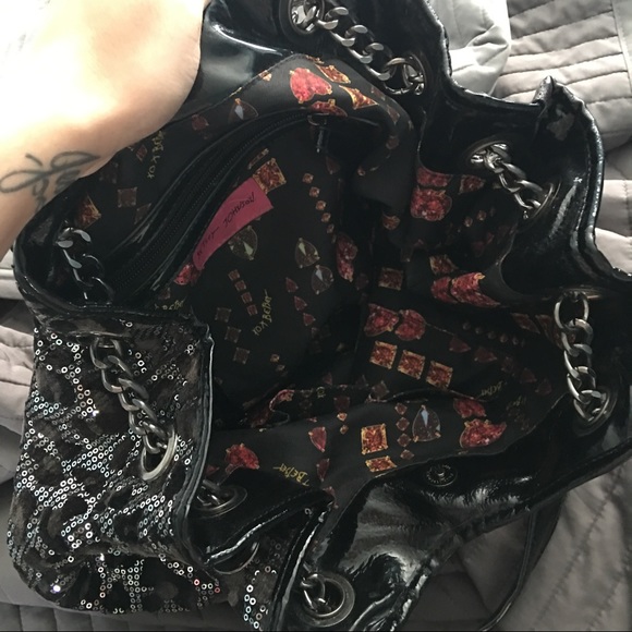 **SOLD**Betsey Johnson leopard sequin purse - Picture 3 of 3