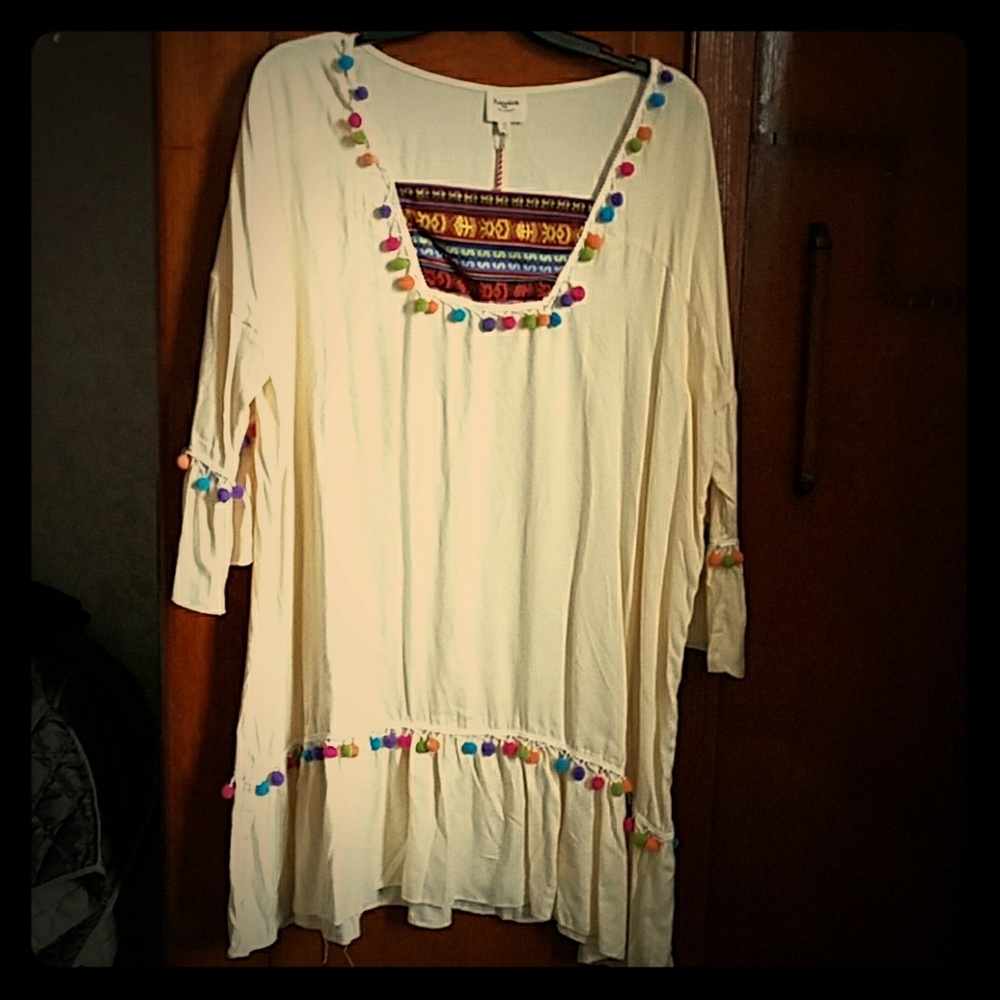 NWOT never worn cream tunic /dress