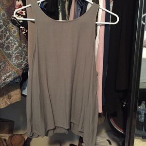 Tank top with very cute detailed back with tie