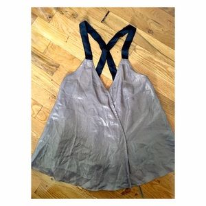 Asos gold metallic blouse