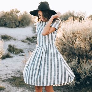 Striped Linen Dress
