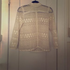 zara guipure lace top