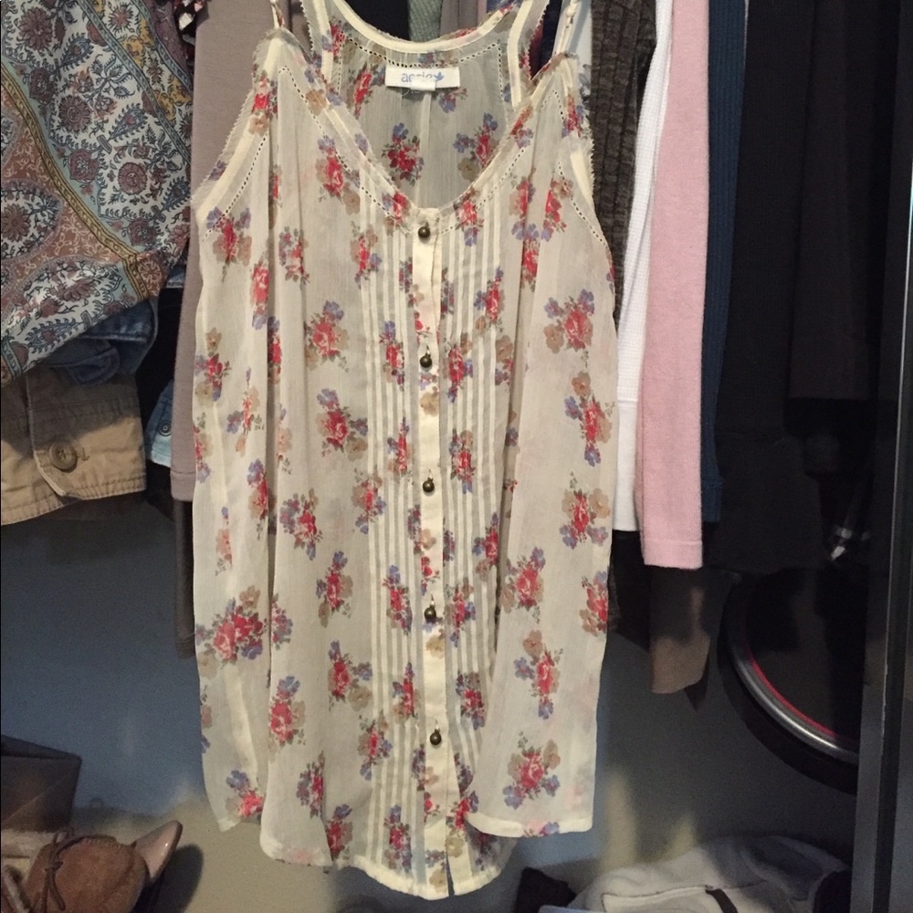 Floral Print Tank Top