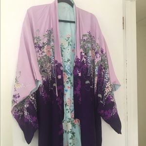 Pristine vintage (40s-60s) reversible kimono!