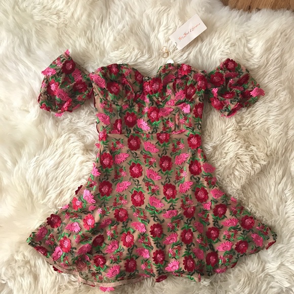 NWT For Love and Lemons Amelia Strapless Mini - Picture 4 of 4