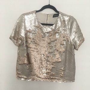 Sequin Crop Top