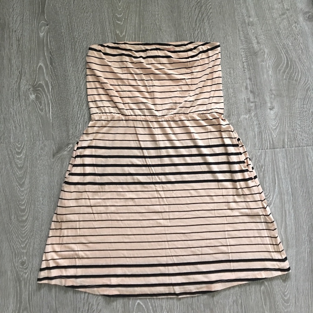 Volcom striped strapless dress