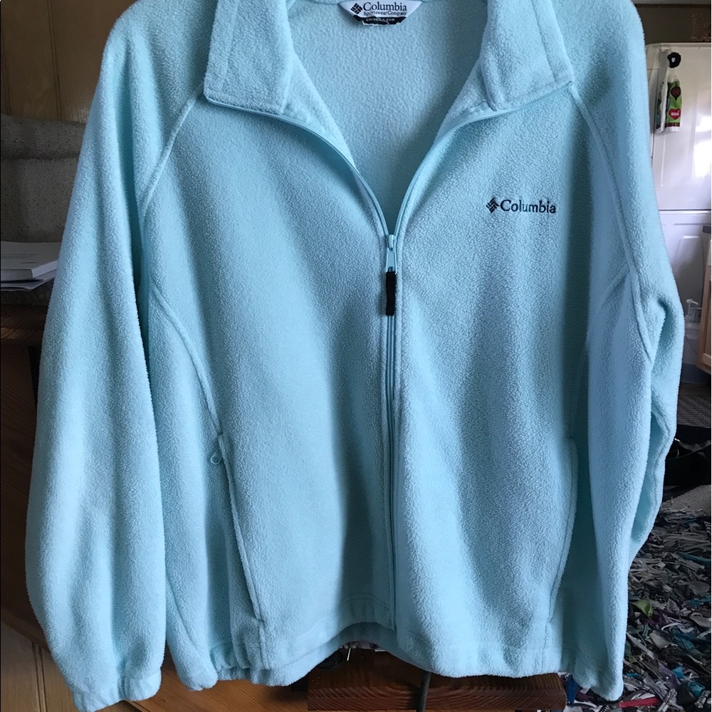 Teal colored Columbia fleece