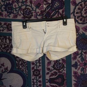 Hollister white shorts