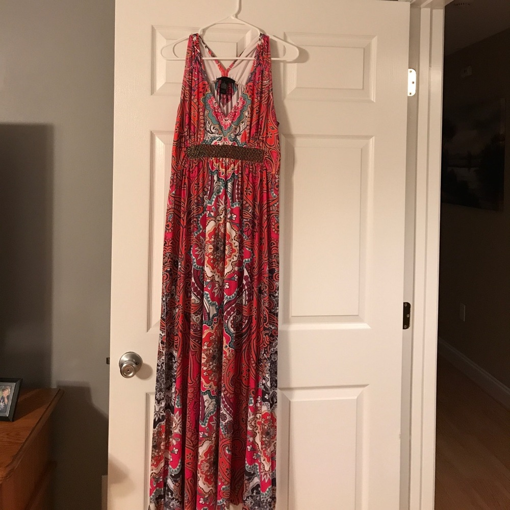 Women's sleeveless spring/summer long dress