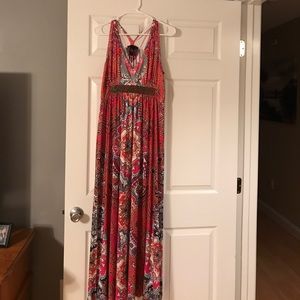 Women's sleeveless spring/summer long dress