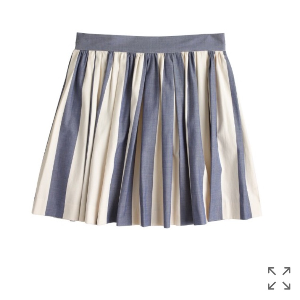 Maison Kitsuné ® stripe skater skirt