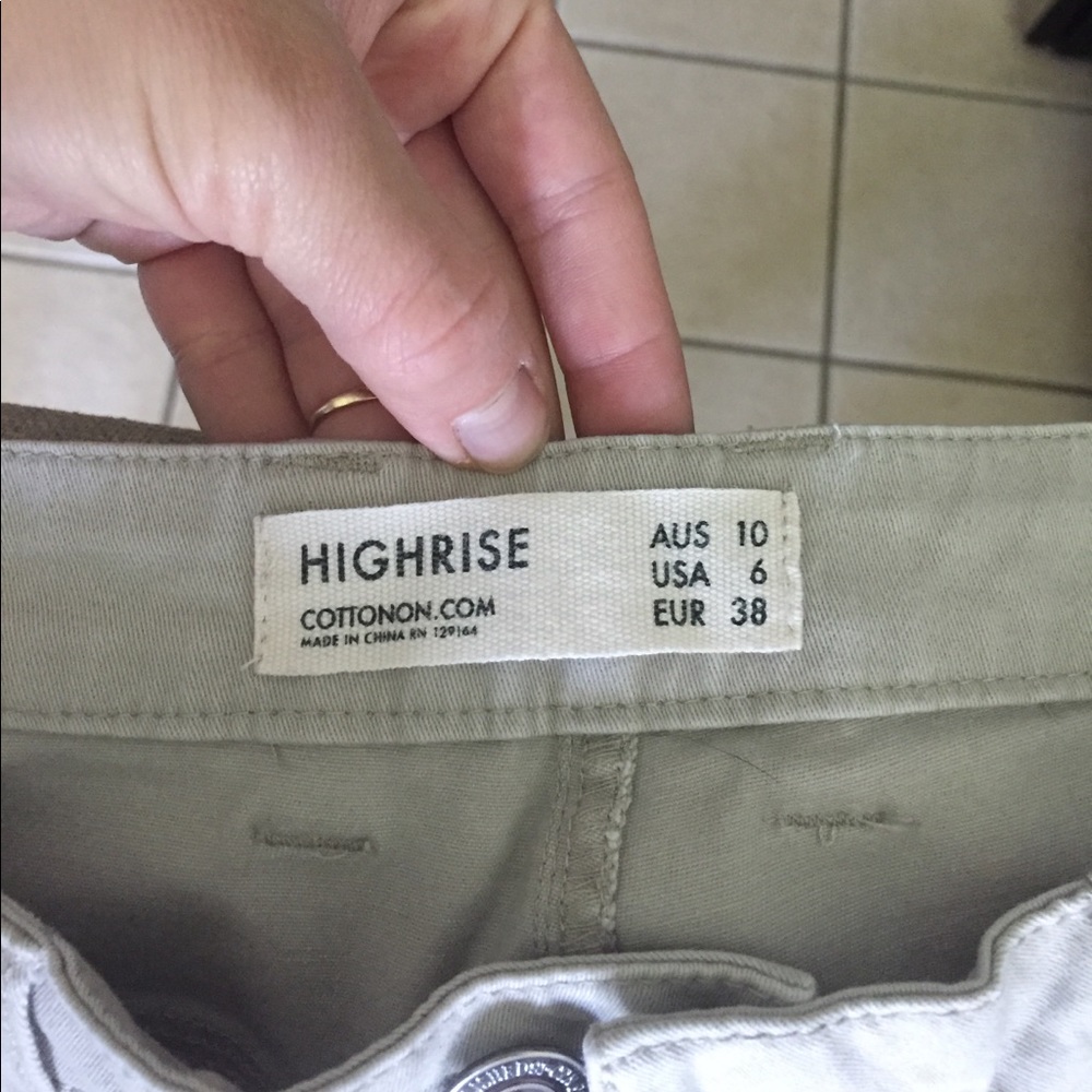 Cotton on pants