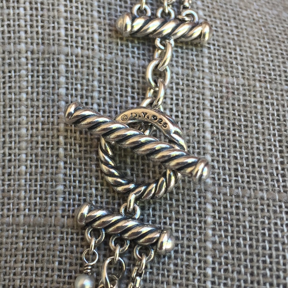 DAVID YURMAN Starburst Pearl 3 Strand Necklace - Picture 6 of 8