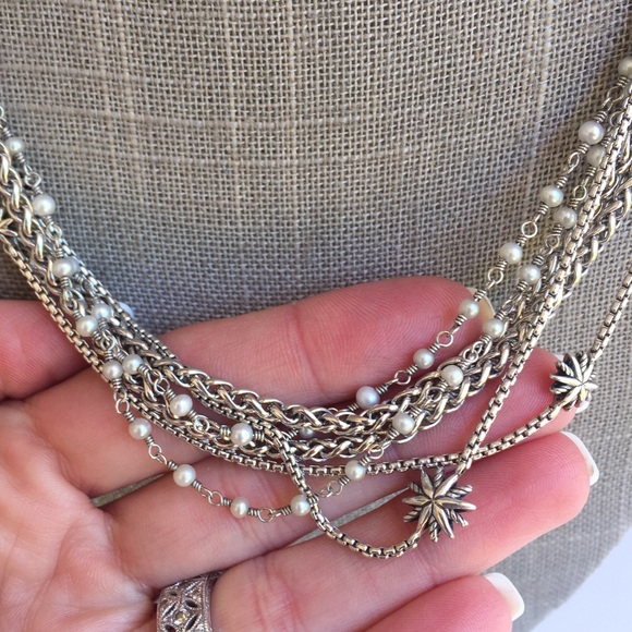DAVID YURMAN Starburst Pearl 3 Strand Necklace - Picture 5 of 8