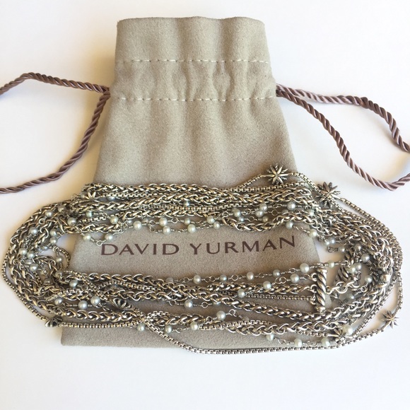DAVID YURMAN Starburst Pearl 3 Strand Necklace - Picture 7 of 8