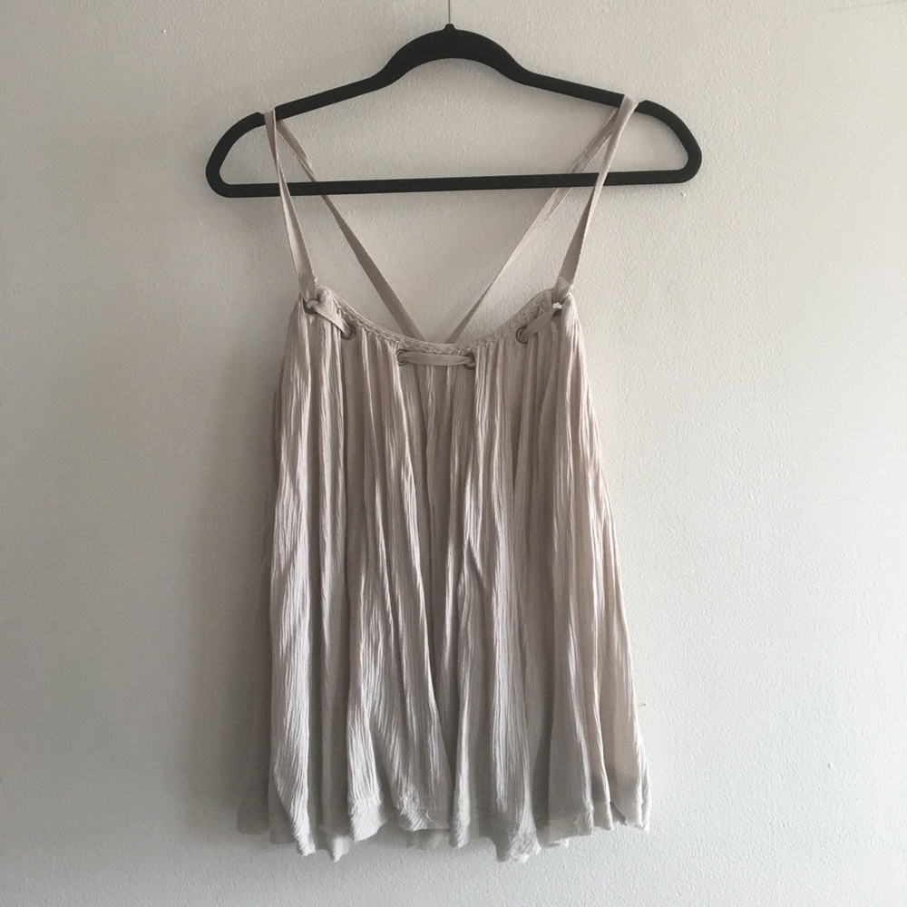 Free People ribbon tank top