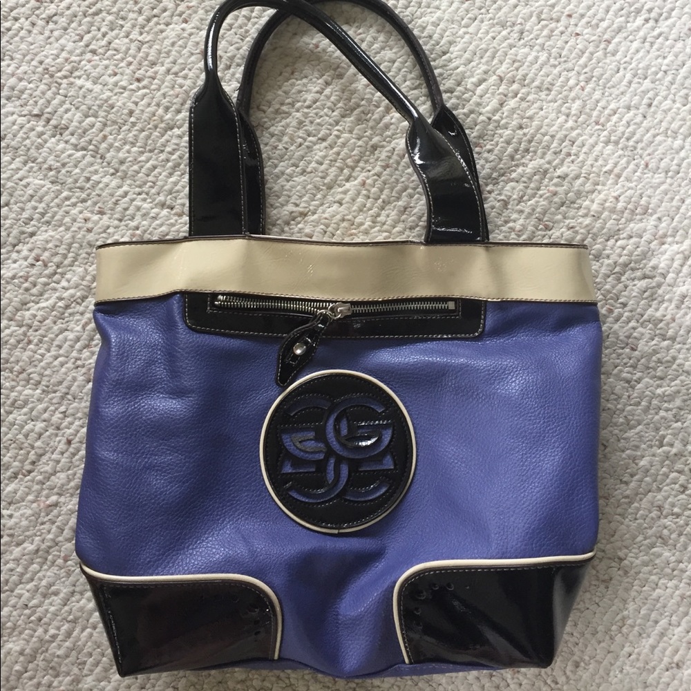 Large periwinkle Genna DeRossi handbag