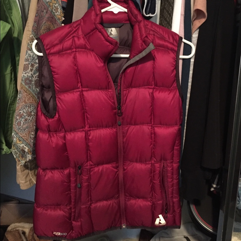 First Ascent down vest
