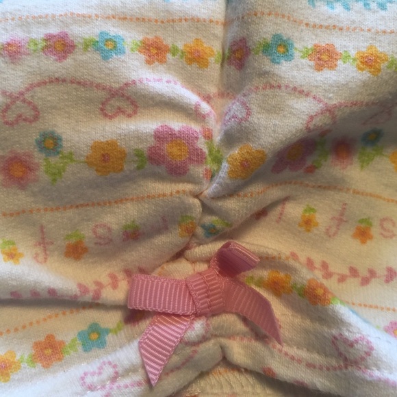 Flower print pants with side bow detail. - Picture 3 of 5