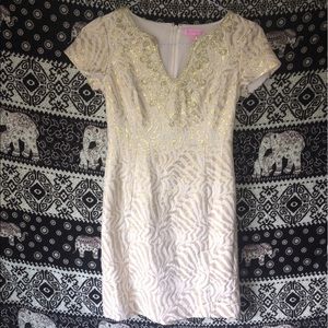NWOT GOLD LILLY PULITZER DRESS