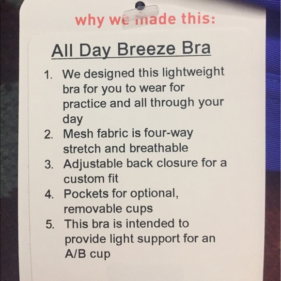 ⚡️Flash Sale⚡️Lululemon All Day Breeze Bra 8 BZRB - Picture 4 of 4