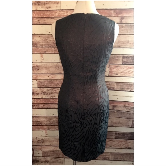B MICHAEL AMERICA BLACK SHIMMER SHEATH - Picture 3 of 4