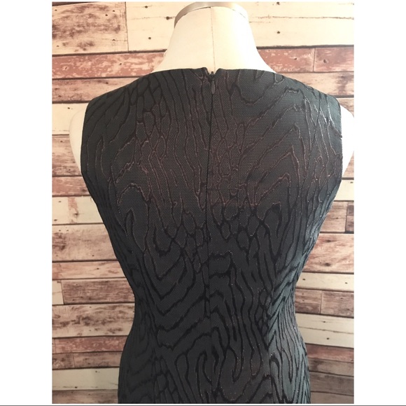 B MICHAEL AMERICA BLACK SHIMMER SHEATH - Picture 4 of 4