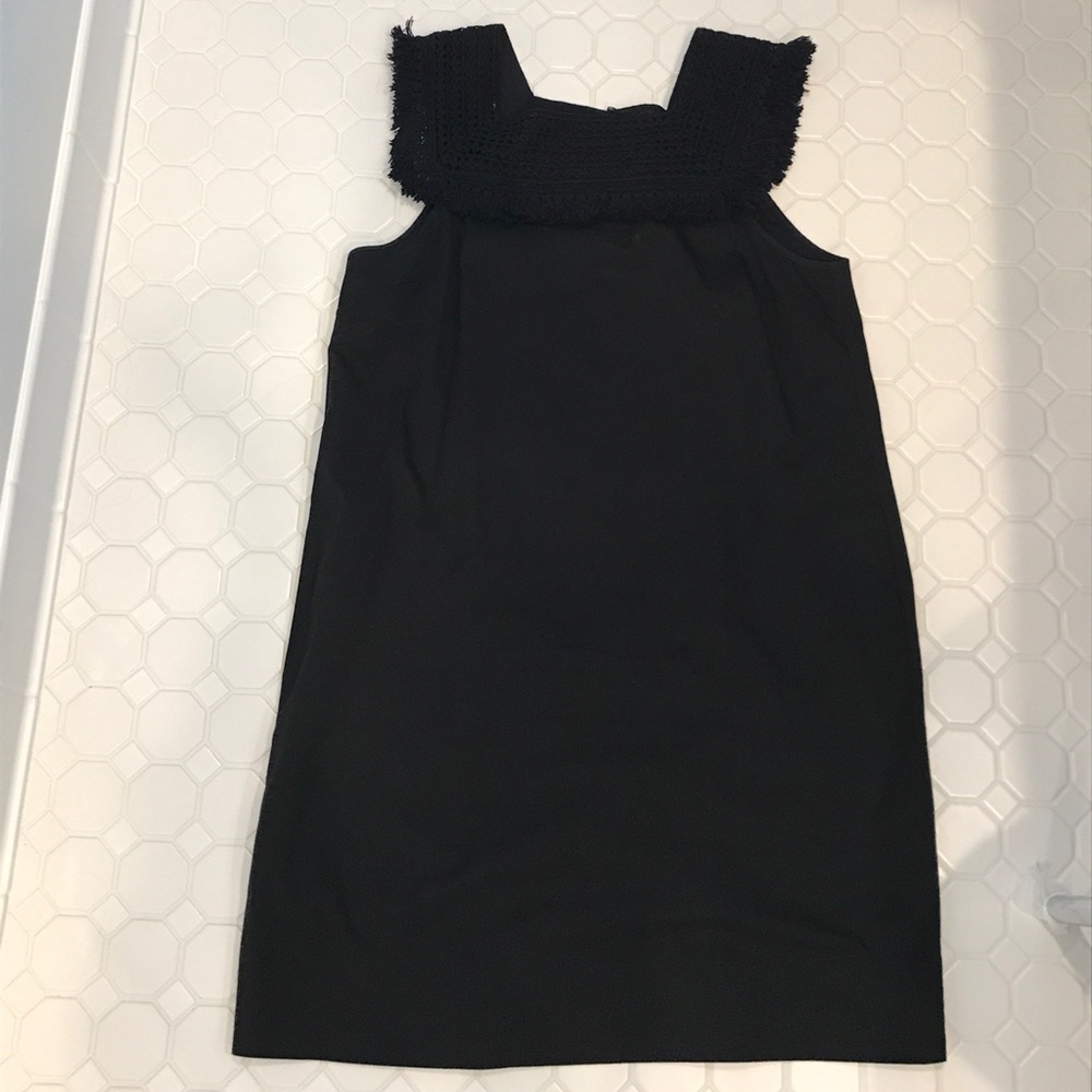 MADEWELL fringe shift dress