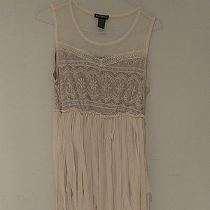 Large off white hippie dress