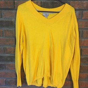 Yellow V neck sweater