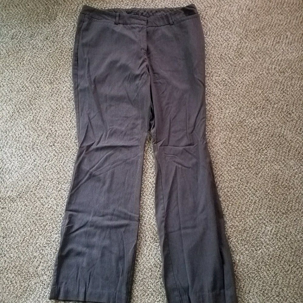 Worthington size 12 Brown pinstriped dress pants