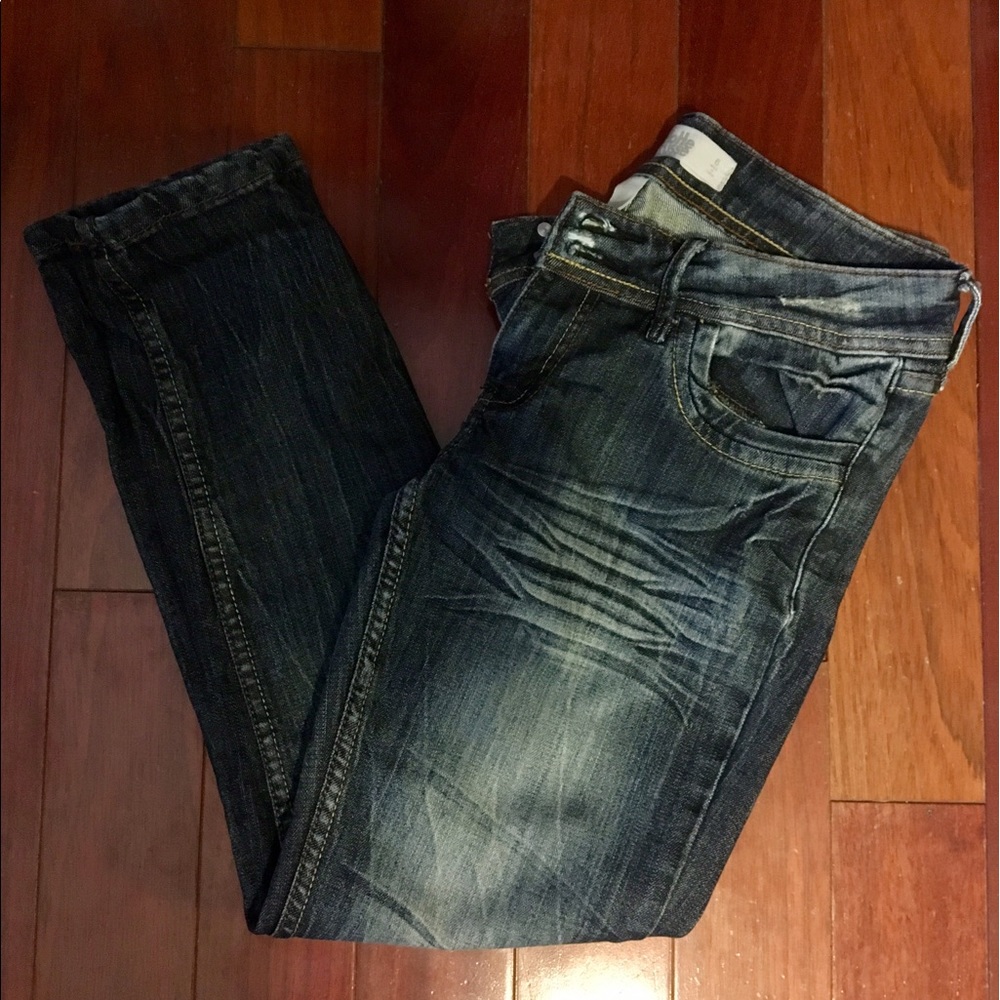 Charlotte Russe Crop Jean dark wash