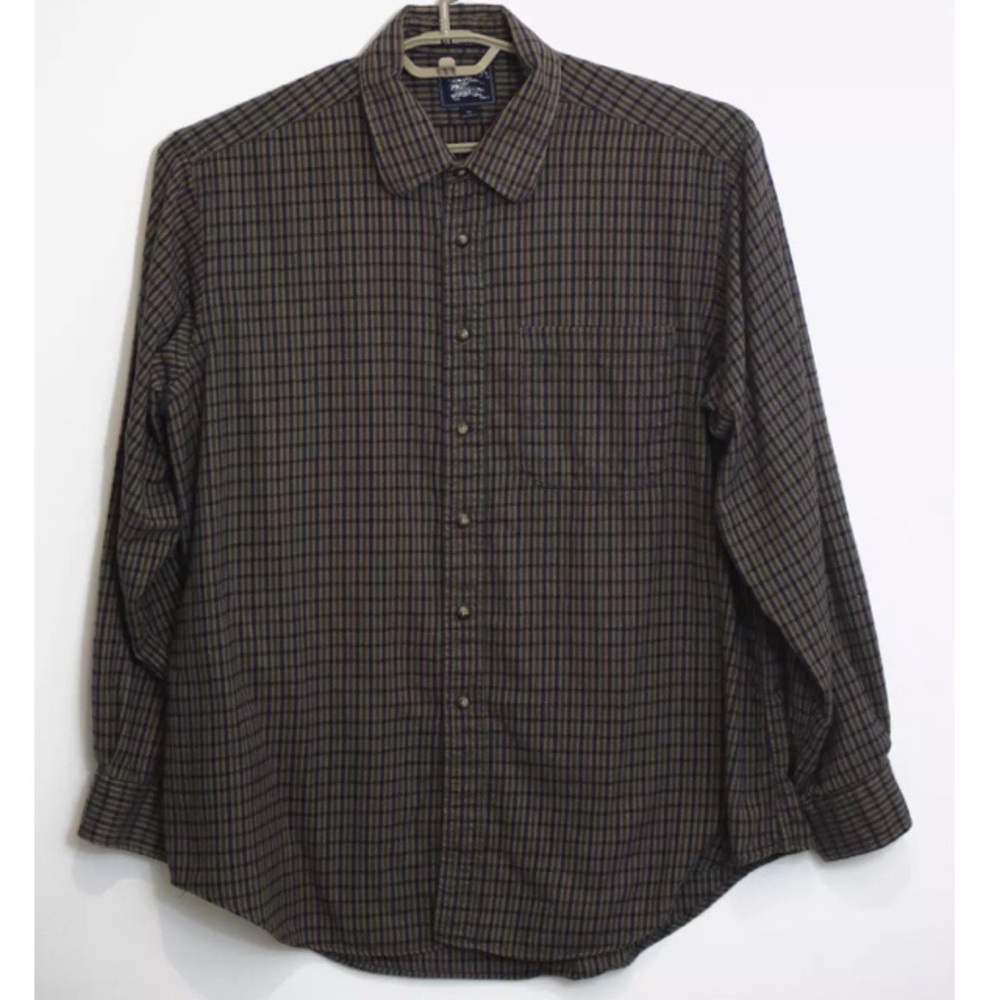 Burberry Dress shirt Long sleeve Brown Size XL