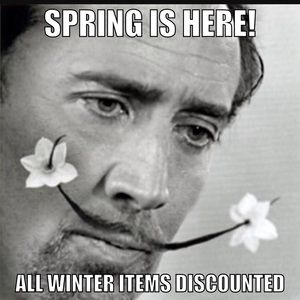 Sale on winter items