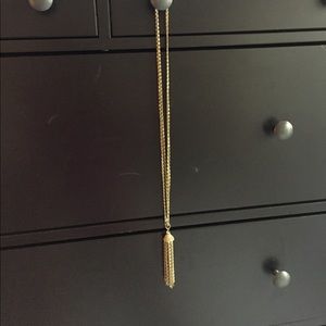 Gold tassel necklace costume jewelry