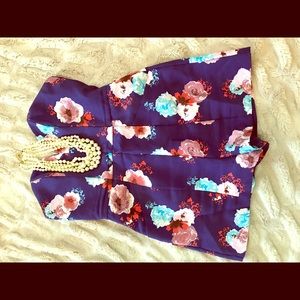 Blue Ark & Co. Floral Romper