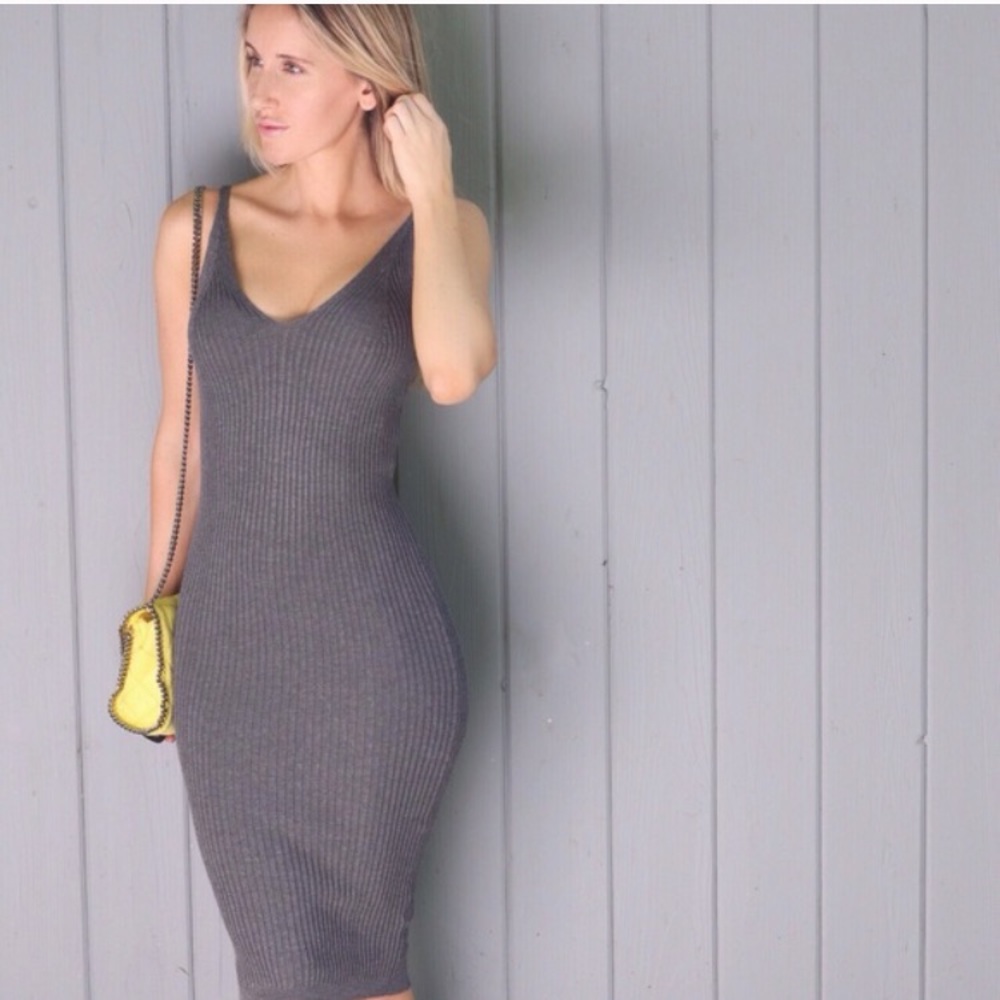 🆕Charcoals Midi Dress