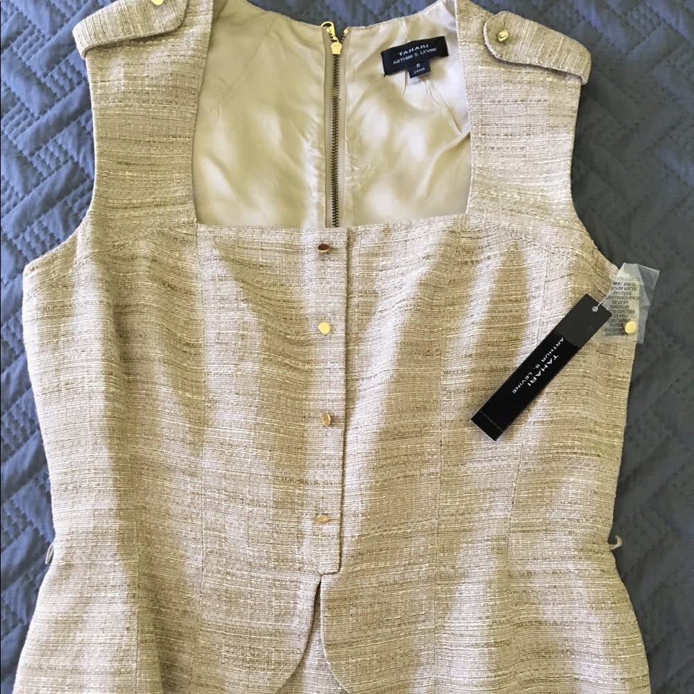 Tahari Arthur S Levine Peplum Dress