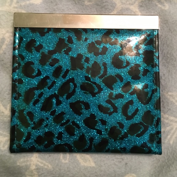 Blue Sparkly Cheetah Print Wallet - Picture 2 of 3