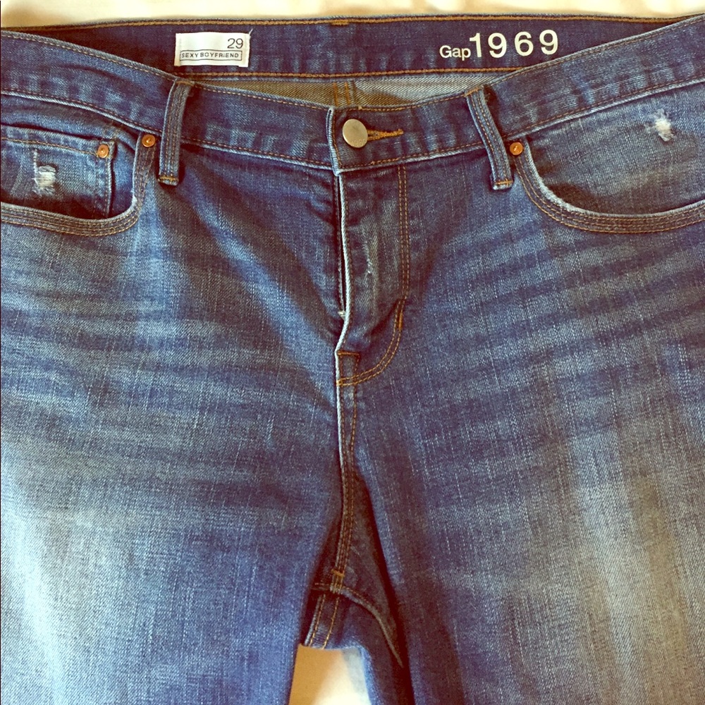 Gap- 1969 sexy boyfriend jeans.