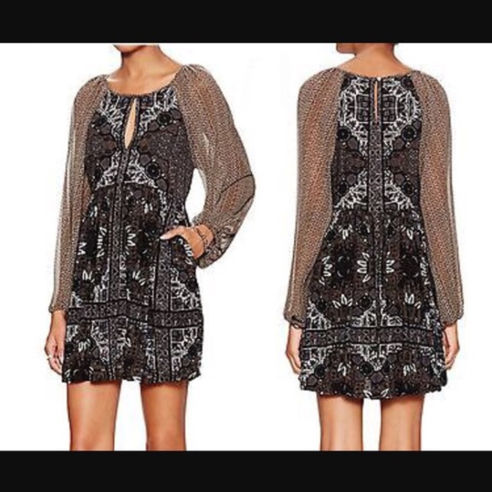 Free People Oksana Baby Doll Dress in Onyx