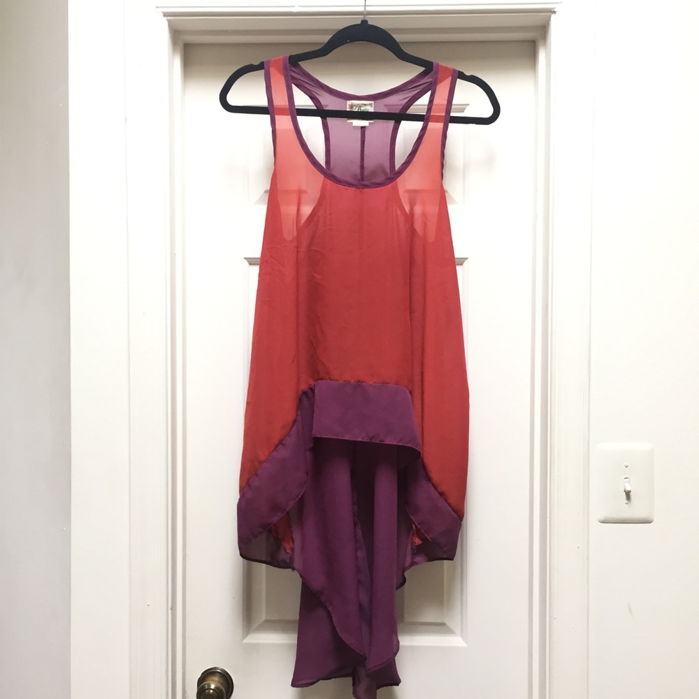 High Low Racerback Blouse