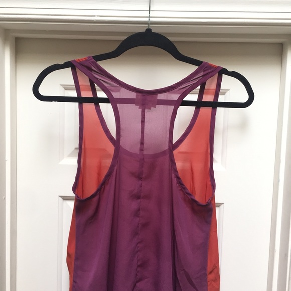 High Low Racerback Blouse - Picture 3 of 4