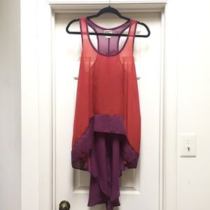 High Low Racerback Blouse