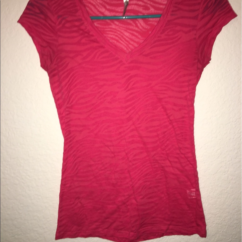 Pink zebra shirt