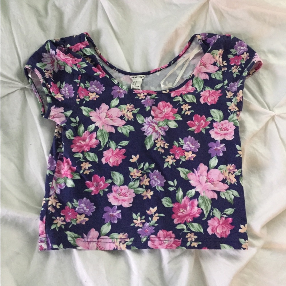 Floral crop top