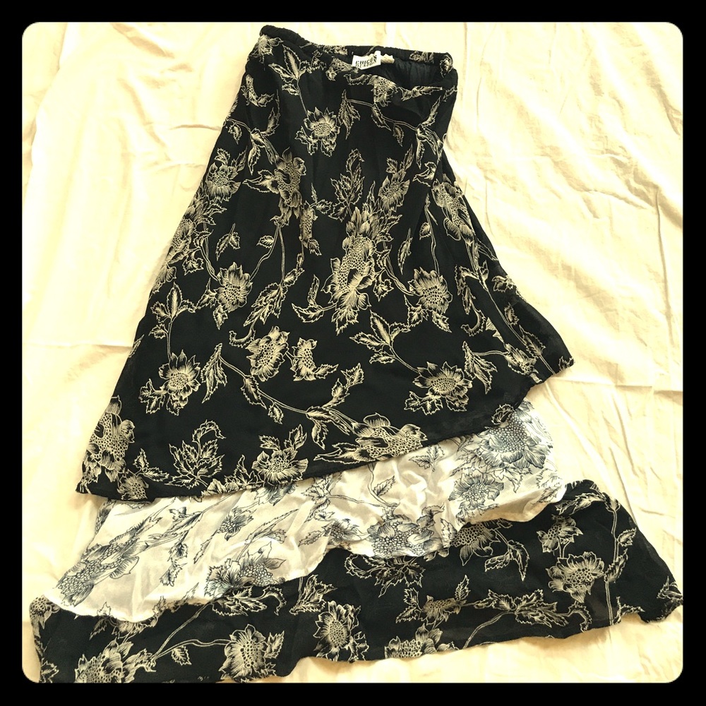 Skirt flower print