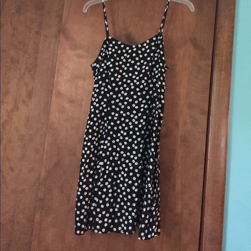 Black floral dress